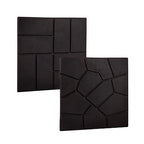 Adoquín de caucho reversible negro, ambos lados