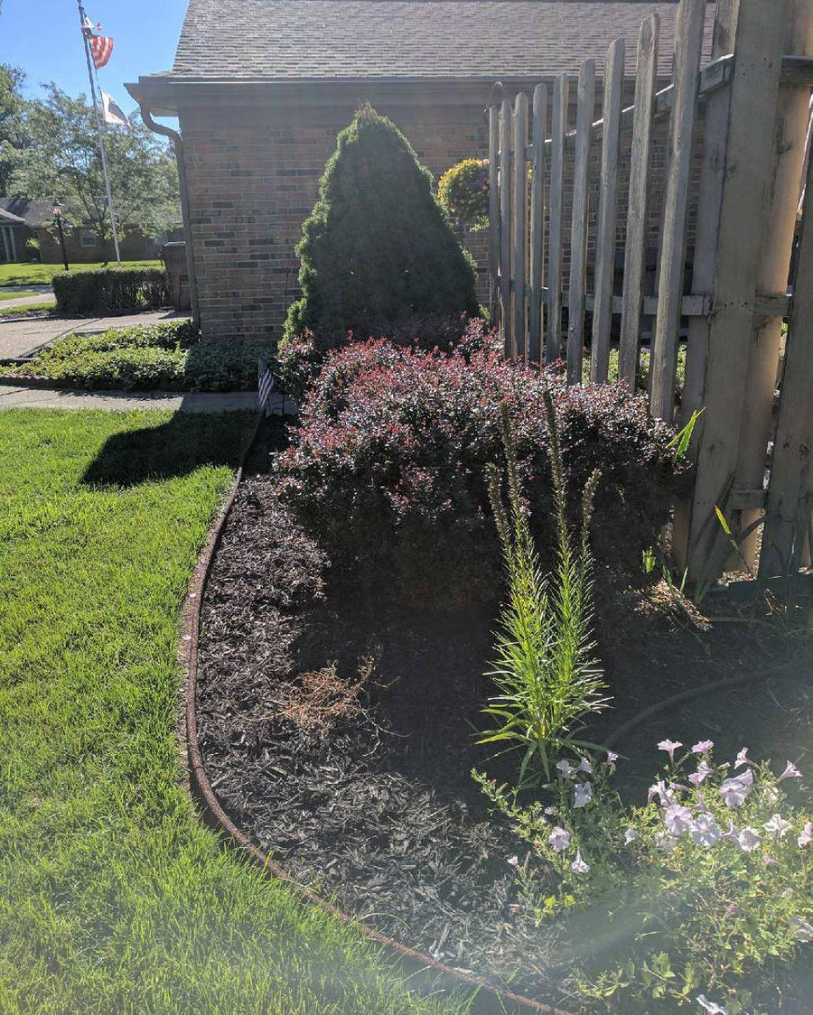 EcoBorder L landscape edging in a customer's yard