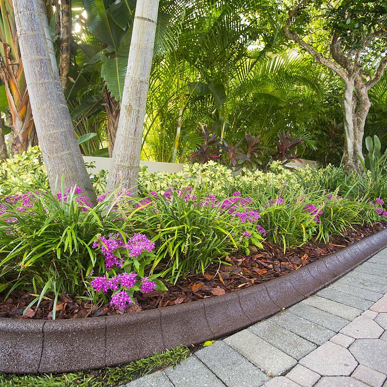 EcoBorder Curb landscape edging in a customer's yard