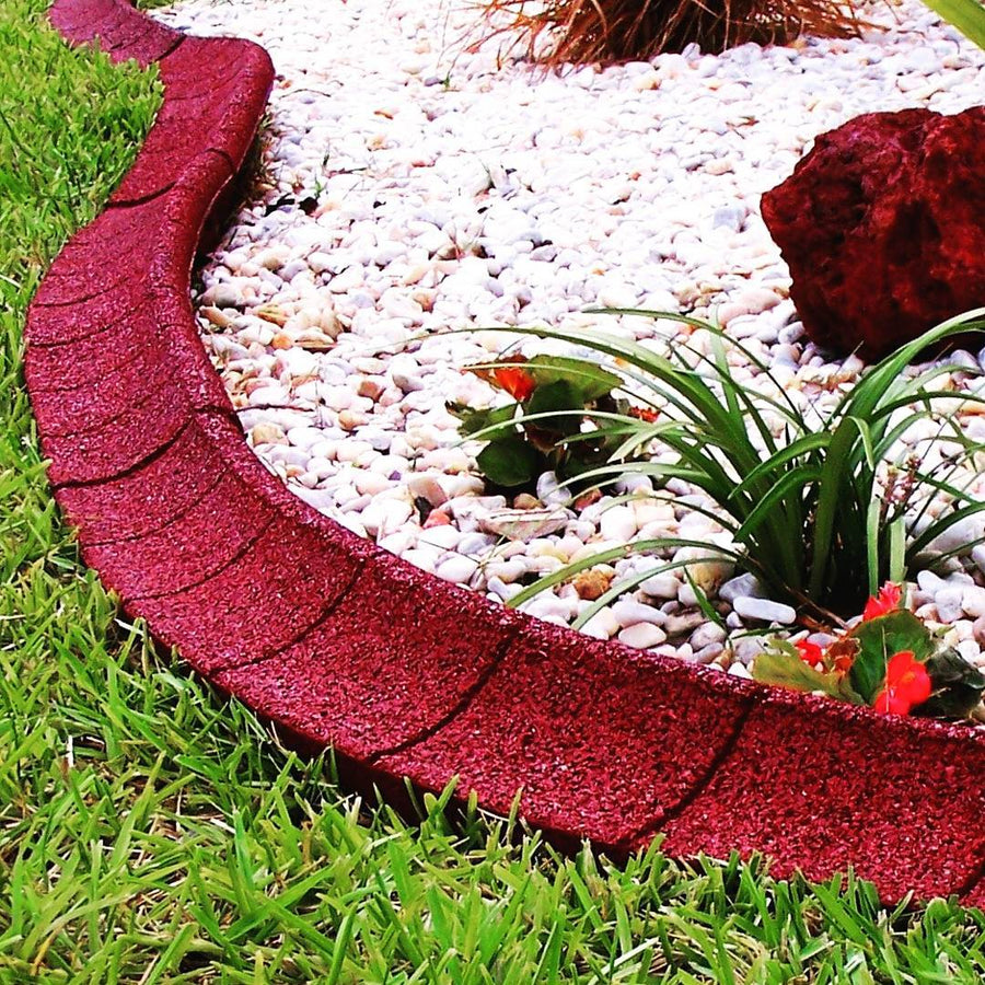 EcoBorder Curb landscape edging in a customer's yard