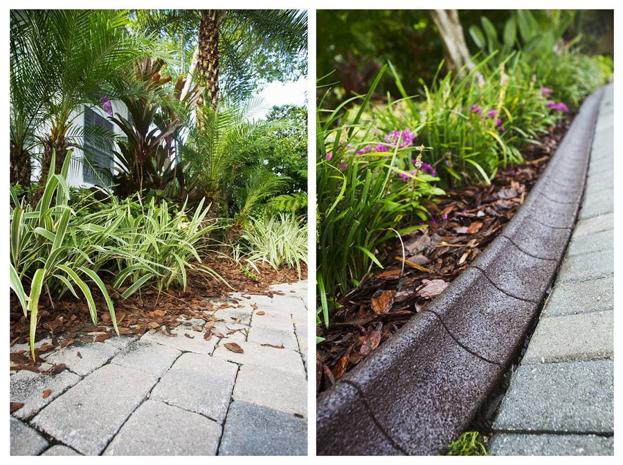 EcoBorder Curb landscape edging in a customer's yard
