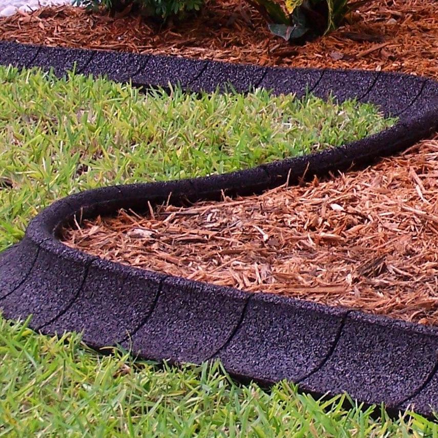 EcoBorder Curb landscape edging in a customer's yard