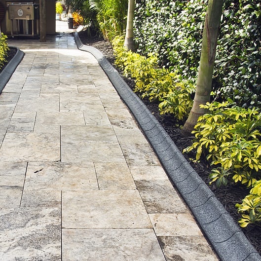 EcoBorder Curb landscape edging in a customer's yard