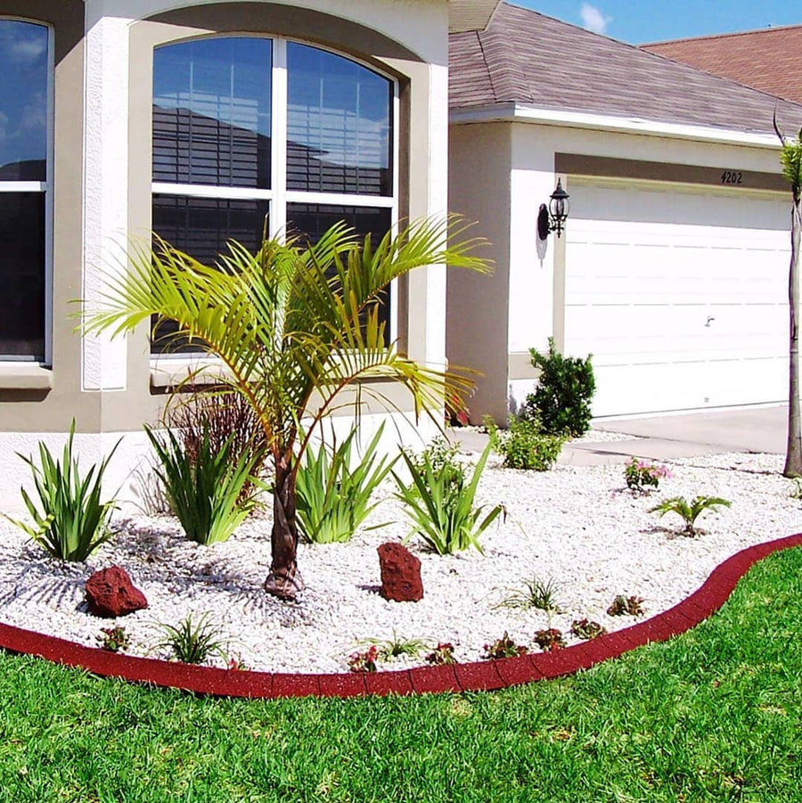 EcoBorder Curb landscape edging in a customer's yard