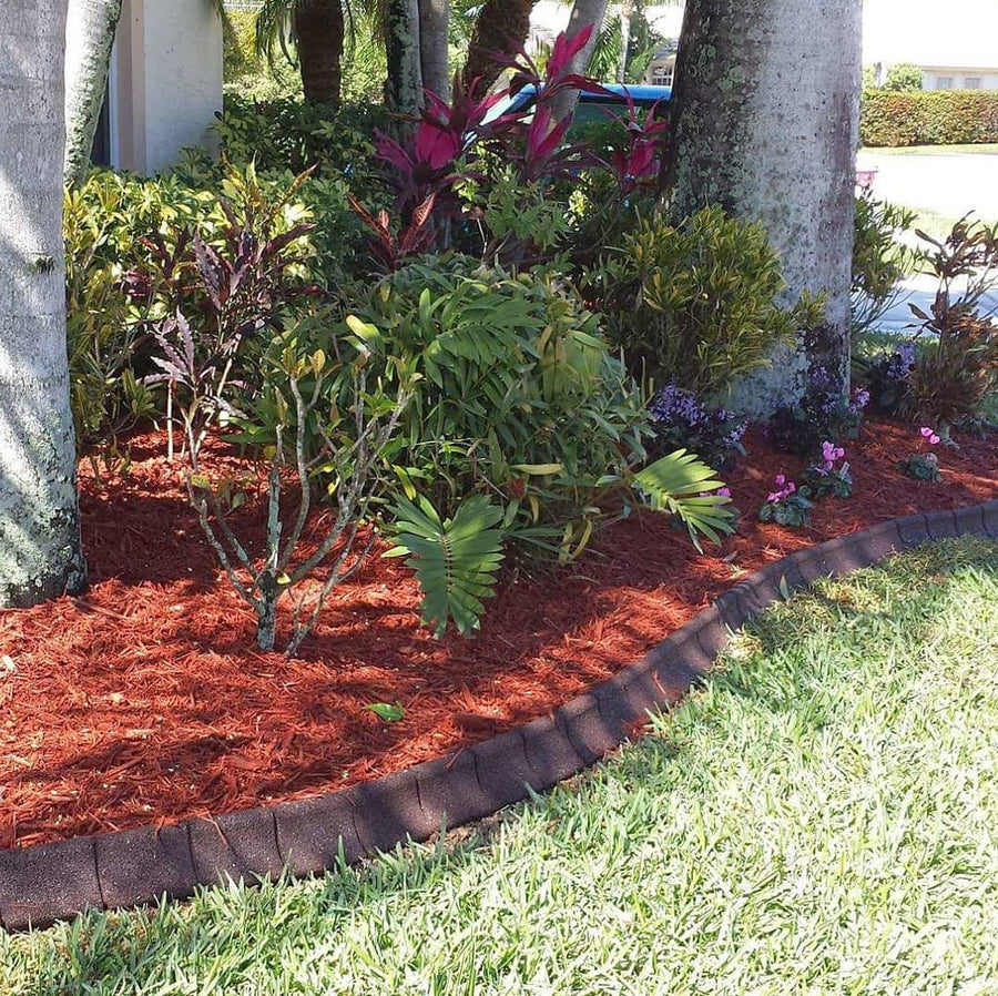 EcoBorder Curb landscape edging in a customer's yard